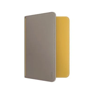 Holder Passport With Rfid-Blocking Uniq Belmont - Flint Grey (Flint Grey/Canary Yellow)